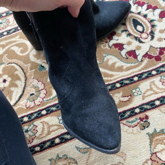 Dolce Vita Lennon Suede Western Booties - Picture 3 of 4